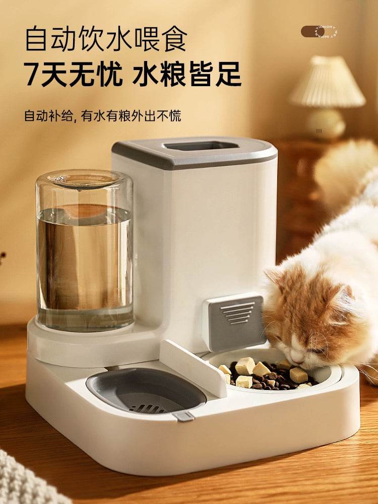 Automatic Non-Plug Pet Feeder for Cats.