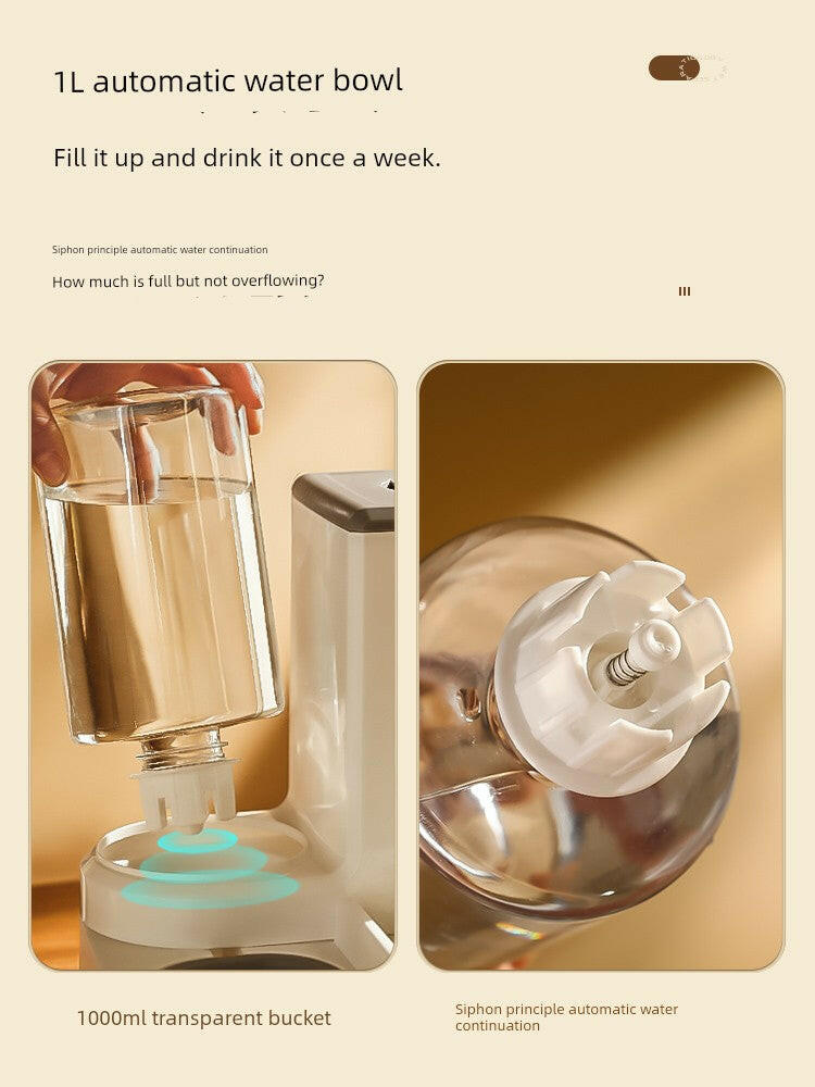 Automatic Non-Plug Pet Feeder for Cats.