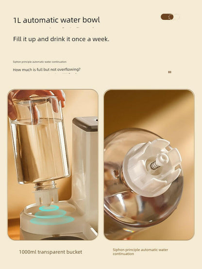 Automatic Non-Plug Pet Feeder for Cats.