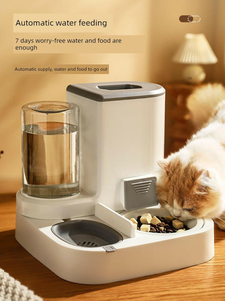 Automatic Non-Plug Pet Feeder for Cats.