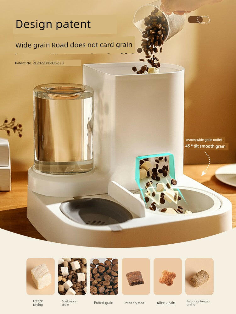 Automatic Non-Plug Pet Feeder for Cats.