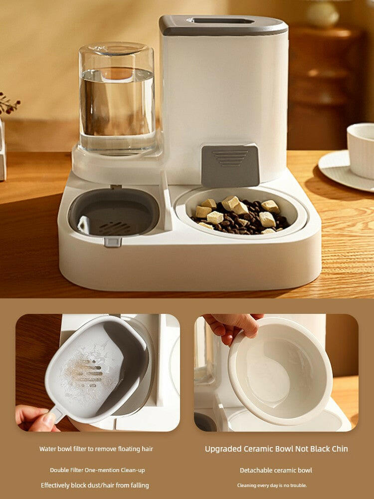 Automatic Non-Plug Pet Feeder for Cats.