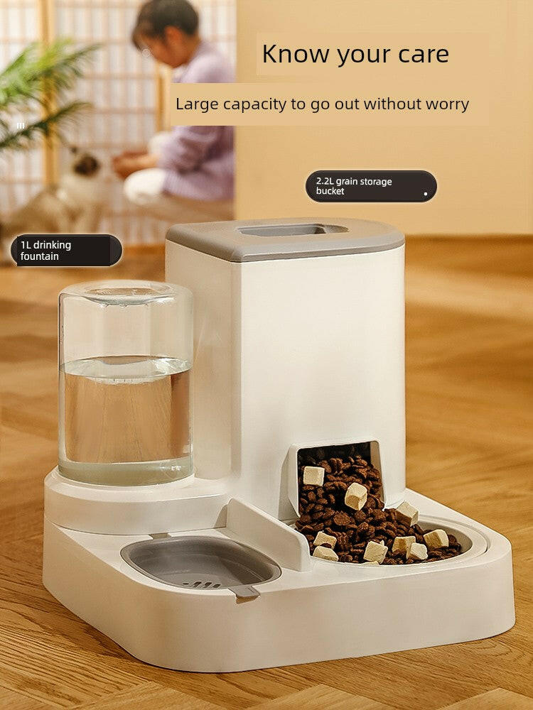 Automatic Non-Plug Pet Feeder for Cats.
