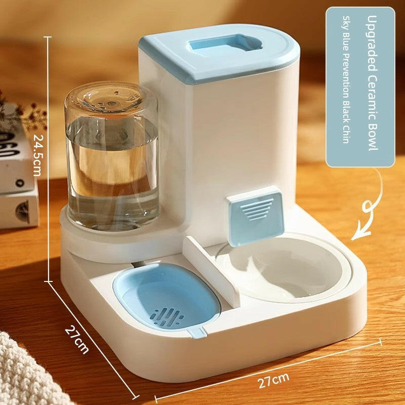 Automatic Non-Plug Pet Feeder for Cats.